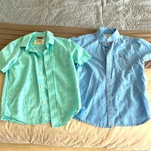 Boys size small urban pipeline and billabong collared shirts. Like new!